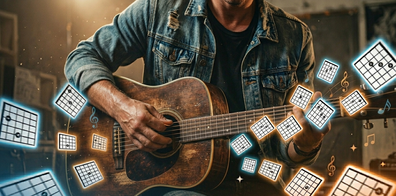 15 A Minor Chords From Just 3 Shapes